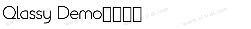 Qlassy Demo字体转换